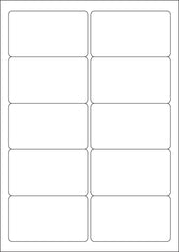 ValueX Multipurpose Label 99.1x57mm Label 10 Per A4 Sheet White (Pack 1000 Labels) - 15257SM